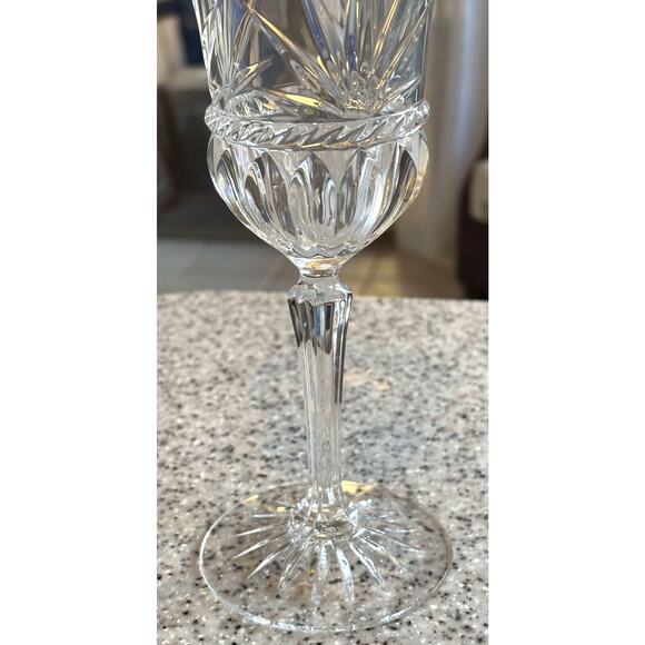 Discontinued Carthage by Cristal D'Arques-Durand Crystal Blown Wine Glass FRANCE - Picture 4 of 5